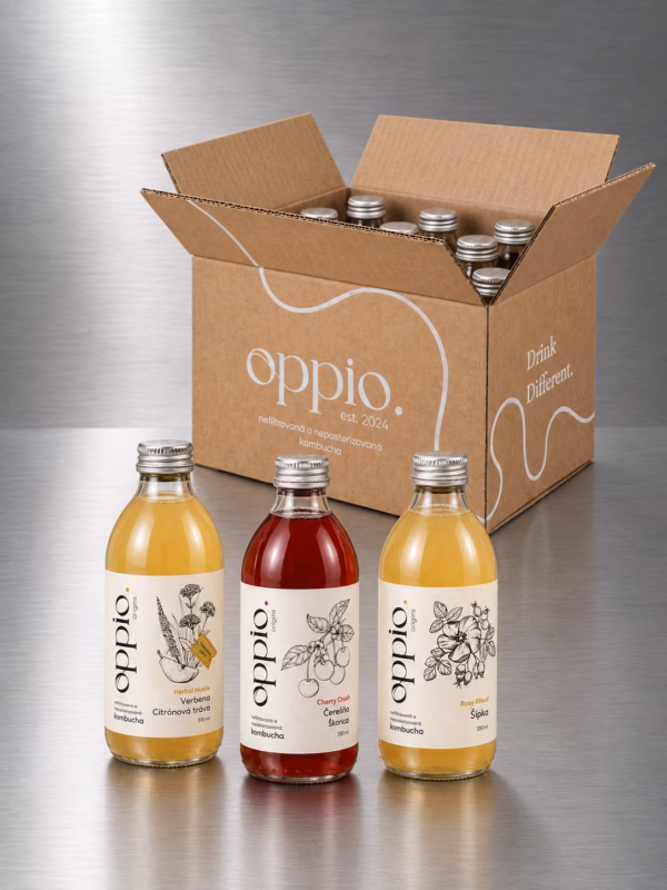 Sezónny box kombuchy oppio. ako darček k 10. dodávke
