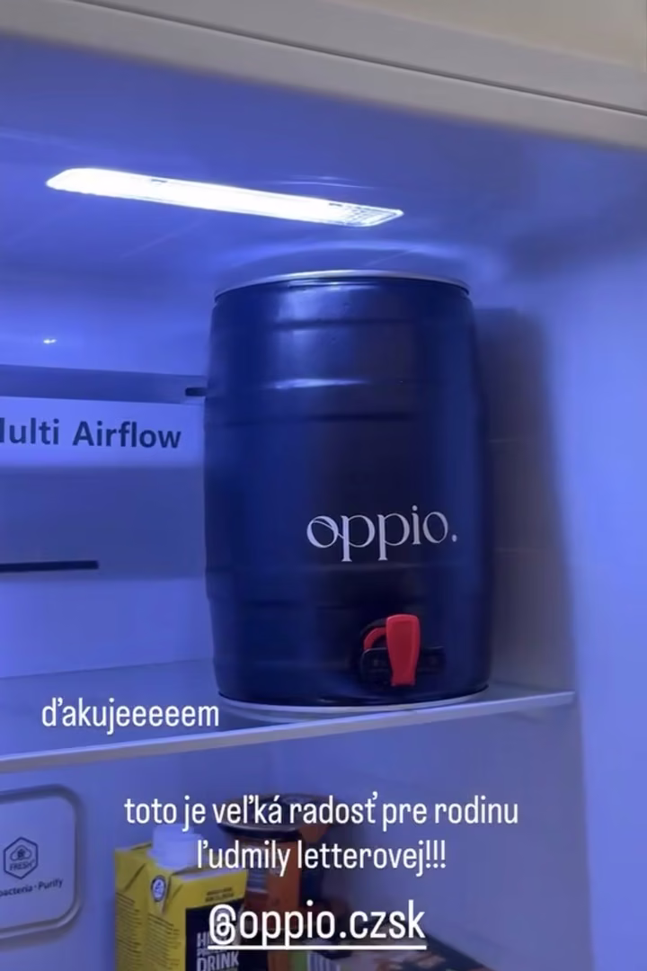 Kombucha KEG oppio. v rodinnej chladničke