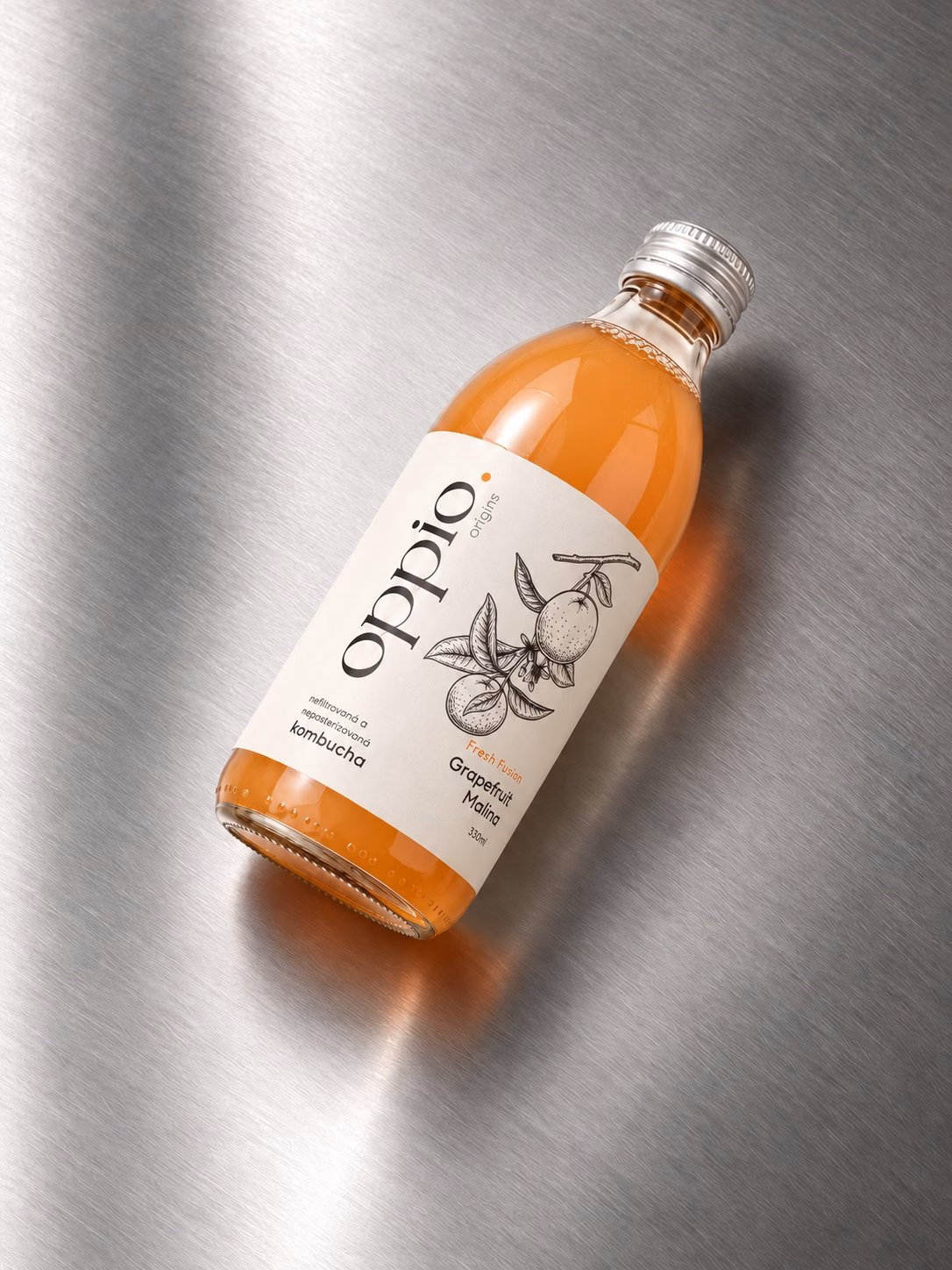Kombucha oppio. Grapefruit & malina 330 ml