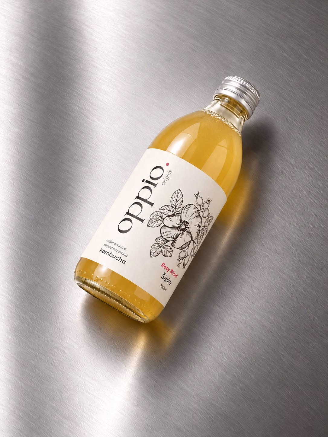 Kombucha oppio. Šípka 330 ml